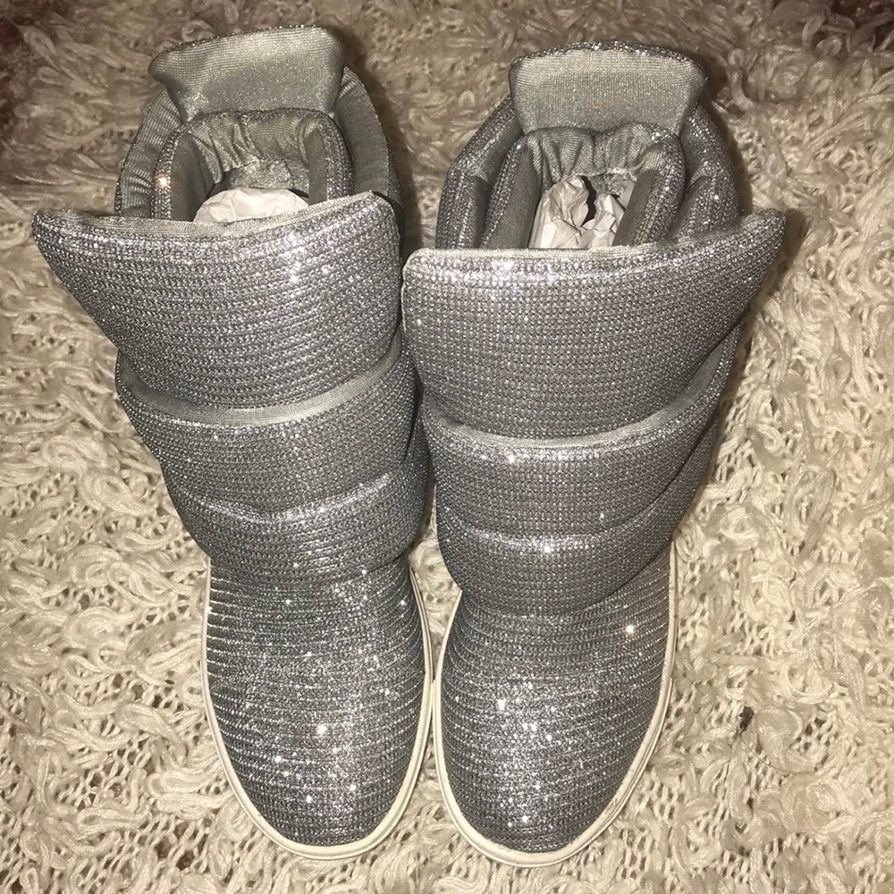 Cape Robbin Metallic Sneaker Wedges